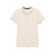 헤지스 여성 퍼피자수 면혼방 반팔카라티셔츠