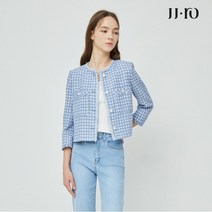 JJ지고트 JJ.ro 프린지 브레이드 트위드 재킷 GM4A0JKR7