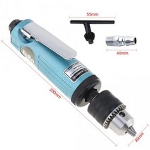 toro tr-5200 22000rpm 구멍 드릴링연삭용 1.5-10mm 척 렌치가 있는 고속 직선 공압 드릴 기계, 빨간색