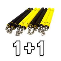 1 1 스폰지쌍절곤 고급형 태권도 쌍절봉 이소룡 어린이 연습용 안전한 스펀지 스폰지 쌍절곤 더코모드, 옐로우 옐로우