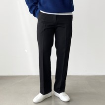 빠델 남성용 시크릿 옆밴딩 스판 일자 와이드핏 슬랙스[S~2XL]