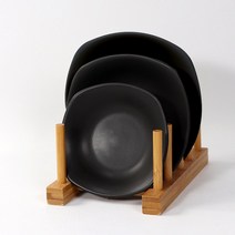 블랙 도자기 앞접시 찬기 사각 3종, 사각_대