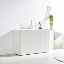 [수납장Best 만족99%] 파로마 에르엘 800 템바보드 높은 거실장 수납장 /테이블/그릇장/티비다이, 프렌치화이트