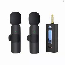 무선 라발리에 라펠 마이크 3.5mm 전 방향 콘덴서 카메라 스피커 스마트폰용 유튜브용 녹음, CHINA_K35 one drag two