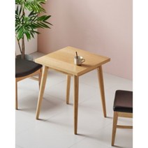 창가테이블 원목 정사각형 사이드테이블 600 음식점, DT032(오크)