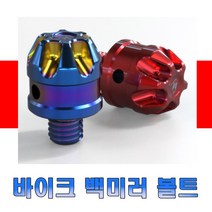 백미러볼트 10mm 정방향 역방향 연장 볼트킷 CNC 미러캡 마감 스크류 오토바이 튜닝용품 스피리비스트, 카멜(10mm역)