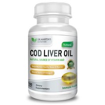 Natural Source COD Liver Oil 대구간유 피쉬오일 오메가3 100정, 1팩