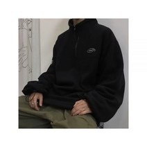 HOUZHOU 빈티지 플리스 그린 재킷 여성 하라주쿠 스트리트웨어 오버사이즈 집업 스웨터 한국 패션 기본 후드