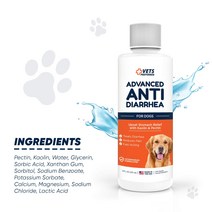 Vets Preferred Advanced Anti-Diarrhea Liquid Upset Stomach Cramping 반려 동물의 설사 방지 체함 경련 불편함 가스 진정 효과, 237 ml