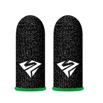 Glassfiber 손가락 슬리브 터치 스크린 손가락 장갑 핑거 팁 커버 2pcs, 녹색, 2개