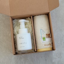 핸드워시 + 울리프랜즈 주방타올 세트 (결혼식 개업 돌잔치 승진 회갑 손세정제 돌답례품), 2) 아이블리(10개미만 구매불가)