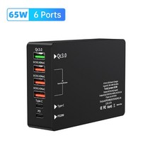 140W GaN 충전기 데스크탑 노트북 USB 타입 C 빠른 충전 PD PPS 아이폰 14 13 프로 샤오미 삼성 맥북 에어 IPhone Pro Xiaomi Samsung MacB, [03] 65W 6 Port, [03] UK Plug