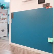 벽 붙이는 칠판 시트지 학원 유치원 자석 드로잉보드, 딥 씨 블루 - 이중층 자기력 60x90cm