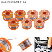 나전선 유연납 봉납 바납 인두납 실납 50g 6337 주석 미세 와이어 코어 0.5 0.6 0.8 1.0 1.2 1.5 2.0mm 2% 플럭스 릴 용접 라인 솔더 액세서리 1 강아, 04 0.8mm