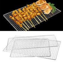 다용도 초강철 와이어메쉬 촘촘한 스텐철망 스테인레스 스틸 바베큐 그릴 메쉬 와이어 그물 야외 요리 3 사, 03 19X44