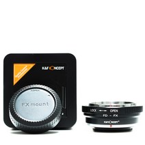 K&F FD-FX 렌즈어댑터 - 캐논 FD 렌즈 >>> 후지 X 바디 - 뒤캡포함 - Canon FD lens to Fuji X mount adapter + rear cap