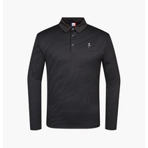 까스텔바작 남성 액티비티 지브라 패턴 카라 티셔츠_BGASTS003BK