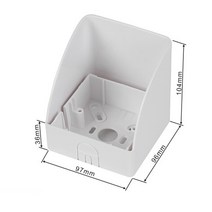 방수멀티탭 벽방수 스위치 상자 백색 옥외 덮개 86 유형 플라스틱 출구 외부 마개 보호자, 한개옵션1, 한개옵션0