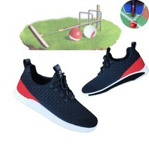 게이트볼 신발 경기화 장비 수 남성 슈즈 A01, 블랙 플러스 벨벳