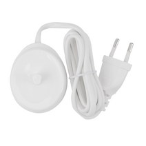 교체 전기 칫솔 충전기 모델 3757 Braun Oral-B D17 OC18 칫솔 충전 크래들 화이트 EU 플러그에 적합, 보여진 바와 같이, 하나
