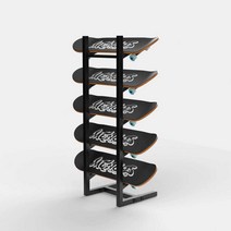 매장 보드 진열대 매대 스키 쇼핑몰 가게 거치 전시, 화이트 5단 - 25x25x85cm