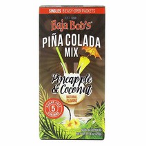 Baja Bobs 바자밥스 피나 콜라다 칵테일 믹스 8포켓 2팩, 1개