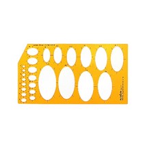 코링(KORING) 템플릿 8017 제도용 자 타원형정규 자