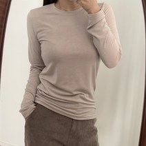 에이치스 답답하지 않은 촉감굿 슬림핏 무지 이너티셔츠