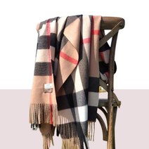 캐시미어 숄 여성용 스카프 겨울 럭셔리 브랜드 스카프 여성용 격자 무늬 따뜻한 영국