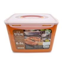 황토락 김치통 5호 대 6.5L 핸들 밀폐 절임 보관용기, 없음