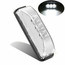 픽업 트럭 라이트 방수 트레일러 클리어 화이트 12V 3 LED 펜더 프론트 사이드 캡 RV 마커