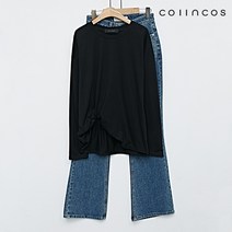 코인코즈 데일리 라운드넥 심플 루즈핏 티셔츠 (IY3SE1060)