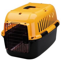 유로펫베르니나 반려동물 캐리어 애견 고양이 이동장 XL 강아지 이동가방 대형 외출가방 차량용 안전벨트 소형식기포함 양옆출구 반려동물캐리어, 반려동물 캐리어 이동장 오렌지