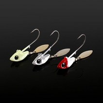 다미끼 리그 지그헤드 루어소품, 실버, 3/4oz