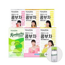 [티젠] 콤부차 6가지맛 혼합구성 60스틱 (샤인머스캣 보틀 증정), 상세 설명 참조, 상세 설명 참조