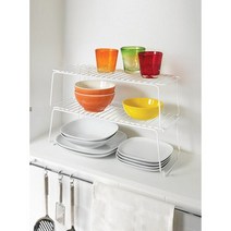 metaltex 브릿지 적재형 정리 수납 선반 3color / 메탈텍스, 그레이