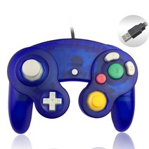 통관 판매 Nintendo Gamepads PC USB 유선 컨트롤러 Joypad 조이스틱 NGC MAC 용 컴퓨터 핸들 Gamecube, 한개옵션1, 04 Clear blue