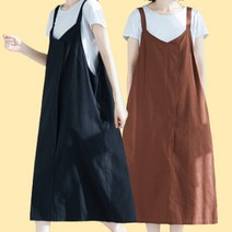 캐주얼원피스 여행원피스 면 끈 민소매