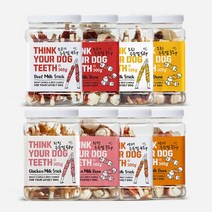 띵크유어독 Think Your Dog Teeth 소고기 연어 치킨 오리 딩고 우유껌 500g 스틱 소 대용량 강아지껌 개껌, 치킨딩고 소, 32p