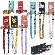 갤럭시 버디2 (M236) 휴대폰 케이스 목걸이줄 + 스마트톡 + 실리콘 소프트 젤리 세트 캐릭터 목걸이 거치대 폰그립 폰케이스