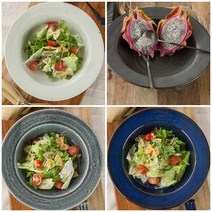 피어몰 이천도자기 돌비 넓은 파스타 플레이트 도자기 접시 그릇 플레이팅 식기, 2호(27cm), 그레이