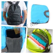 SY몰 여행용 접이식 백팩 차콜 그레이 접이식가방 등산보조가방 여행용보조가방, 블랙