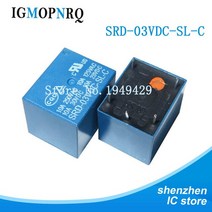 5PCS 릴레이 SRD-03VDC-SL-C SRD-05VDC-SL-C SRD-06VDC-SL-C 3V 5V 6V 9V 12V 24V 10A 250VAC 5PIN T73 SRD, 04 SRD-03VDC-SL-C