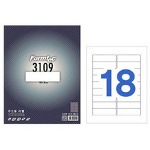 [ADU_2595514] 폼텍 라벨용지 100매, 18칸
