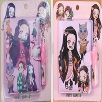 다이어리 애니메이션 악마 슬레이어 키메츠 노 야이바 카마도 탄지로 네즈코 일기 의제 학교 어린이 문구 선물, 1.A Random 1Pcs