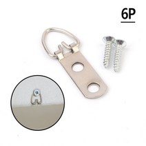 6P 고리 걸이 부자재 나사 부속 용품 액자 시계 후크 장식 인테리어 설치 조립 커넥팅 링 브라켓 시동 소품 벽에 그림 피스 못 DIY