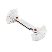 게이지뜨거운 55/60 Degree Metric 인치 나사 플러그 게이지 기어 나사 나사 피치 게이지 측정 탄소강 선반, 01 60 degree metric