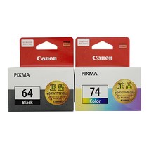캐논 캐논 PG-64 CL-74 정품잉크 Economic E560 E569 E569S [GRE], 검정+컬러