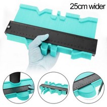 Onnfang-복사 게이지 윤곽 게이지 복사기 윤곽 스케일 템플릿 목재 마킹 도구 타일링 측정 눈금자 대량 가격 332772, 25cm Wider Green