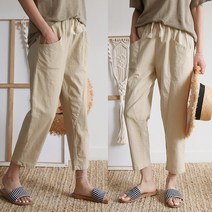 하늘바라기 여성용 켄지 스판면 배기 팬츠